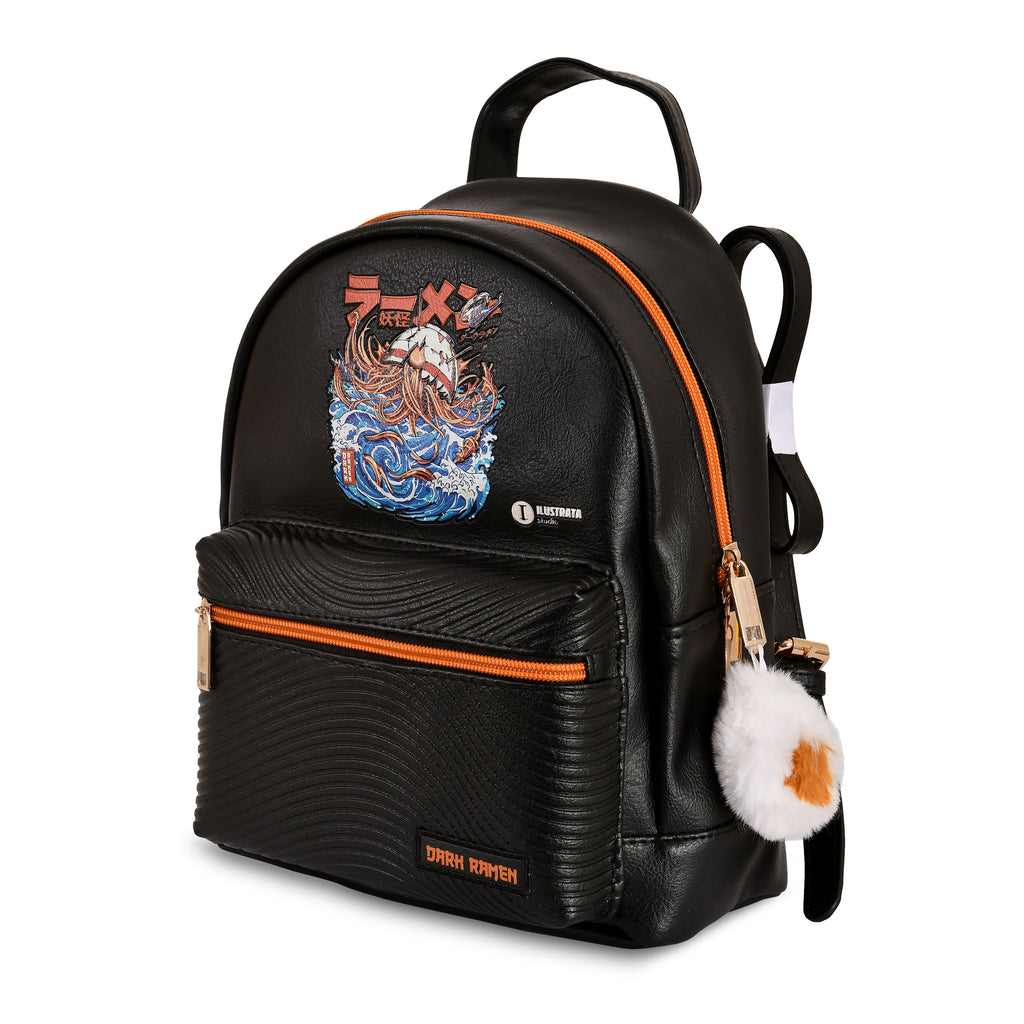 Image produit Ilustrata - Sac à dos Dark Ramen avec pendentif Pom Pom noir