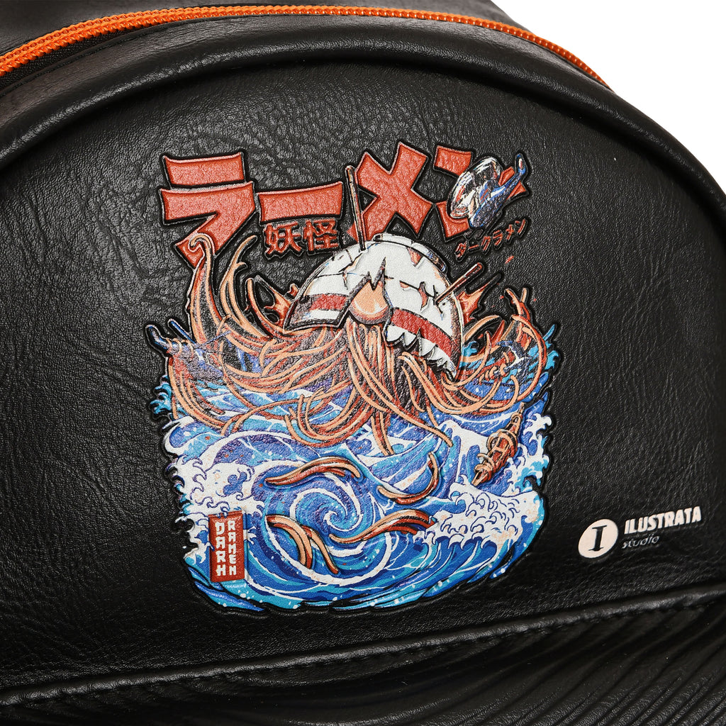 Image produit Ilustrata - Sac à dos Dark Ramen avec pendentif Pom Pom noir