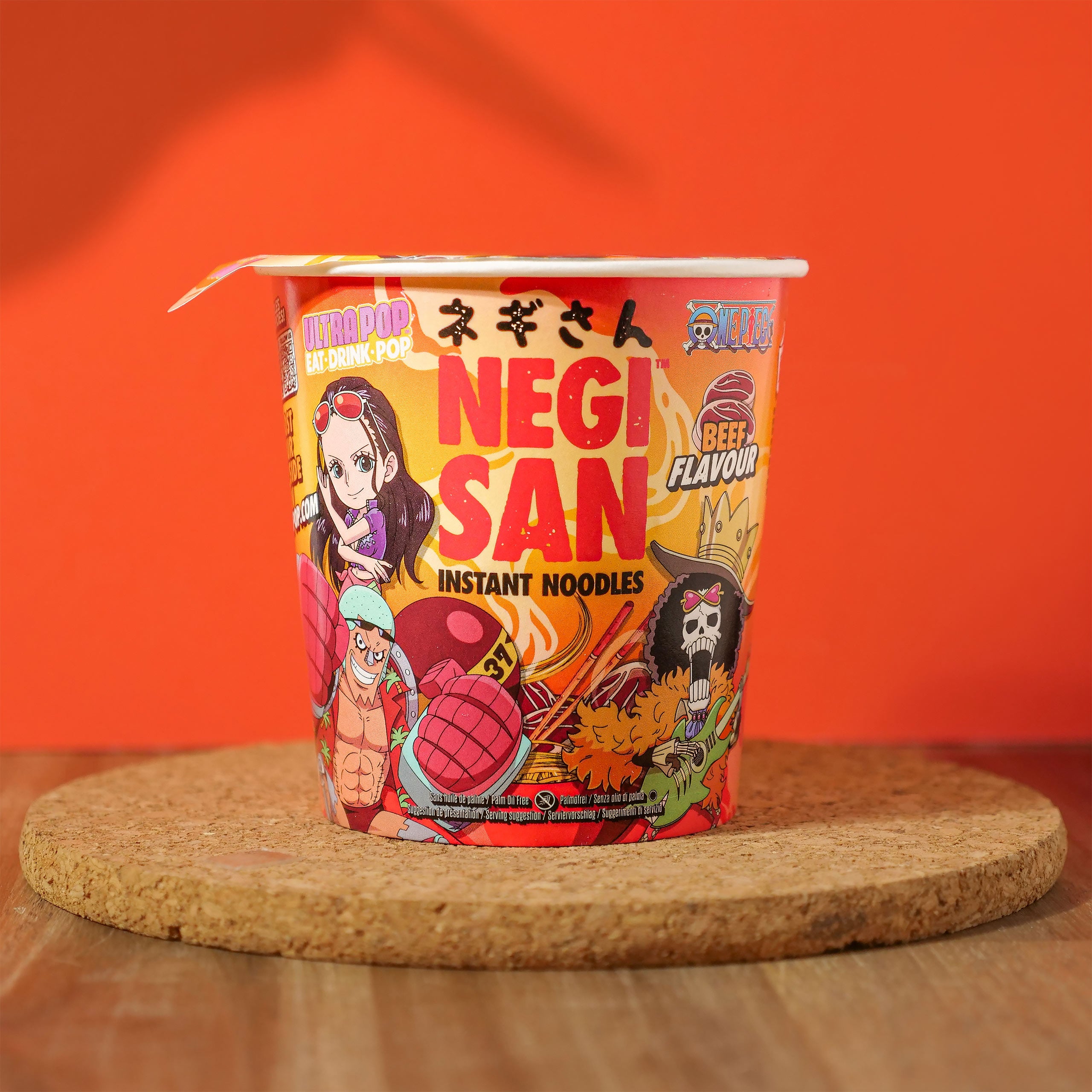 Product image One Piece Ramen - Robin, Franky and Brook Beef Instant Noodles