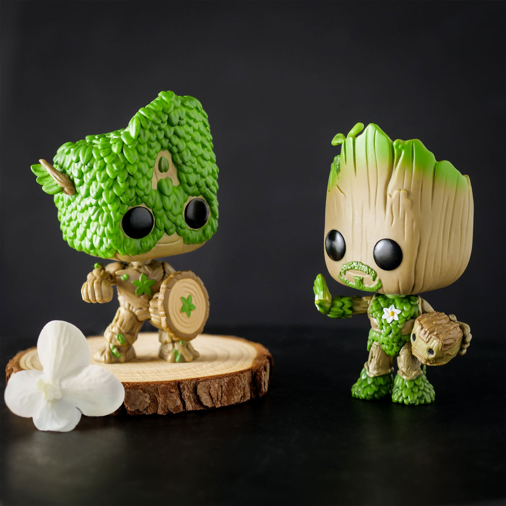 Image produit Marvel - Nous sommes Groot Captain America Figurine Funko Pop à tête branlante