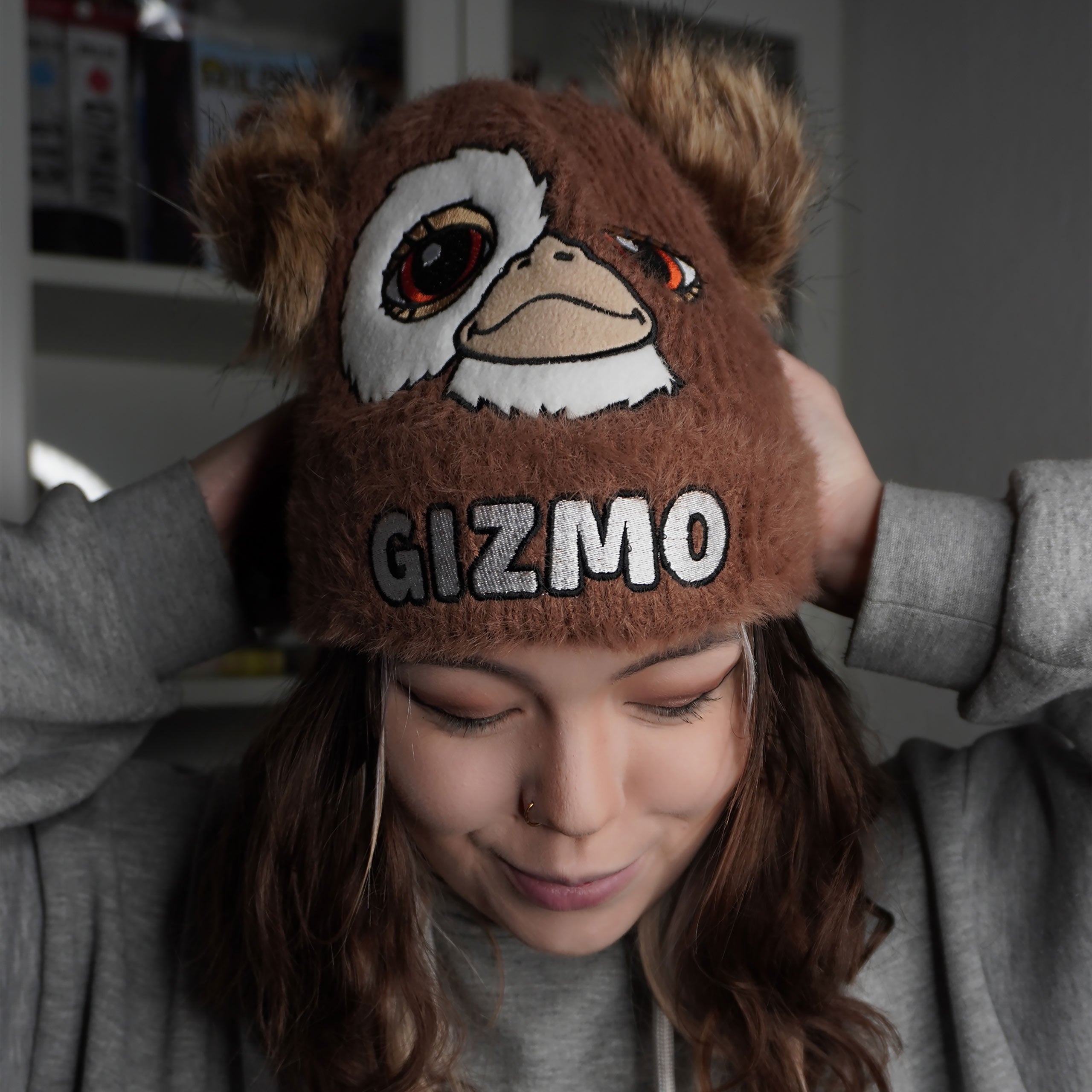 Image produit Gremlins - Bonnet Gizmo avec pompons