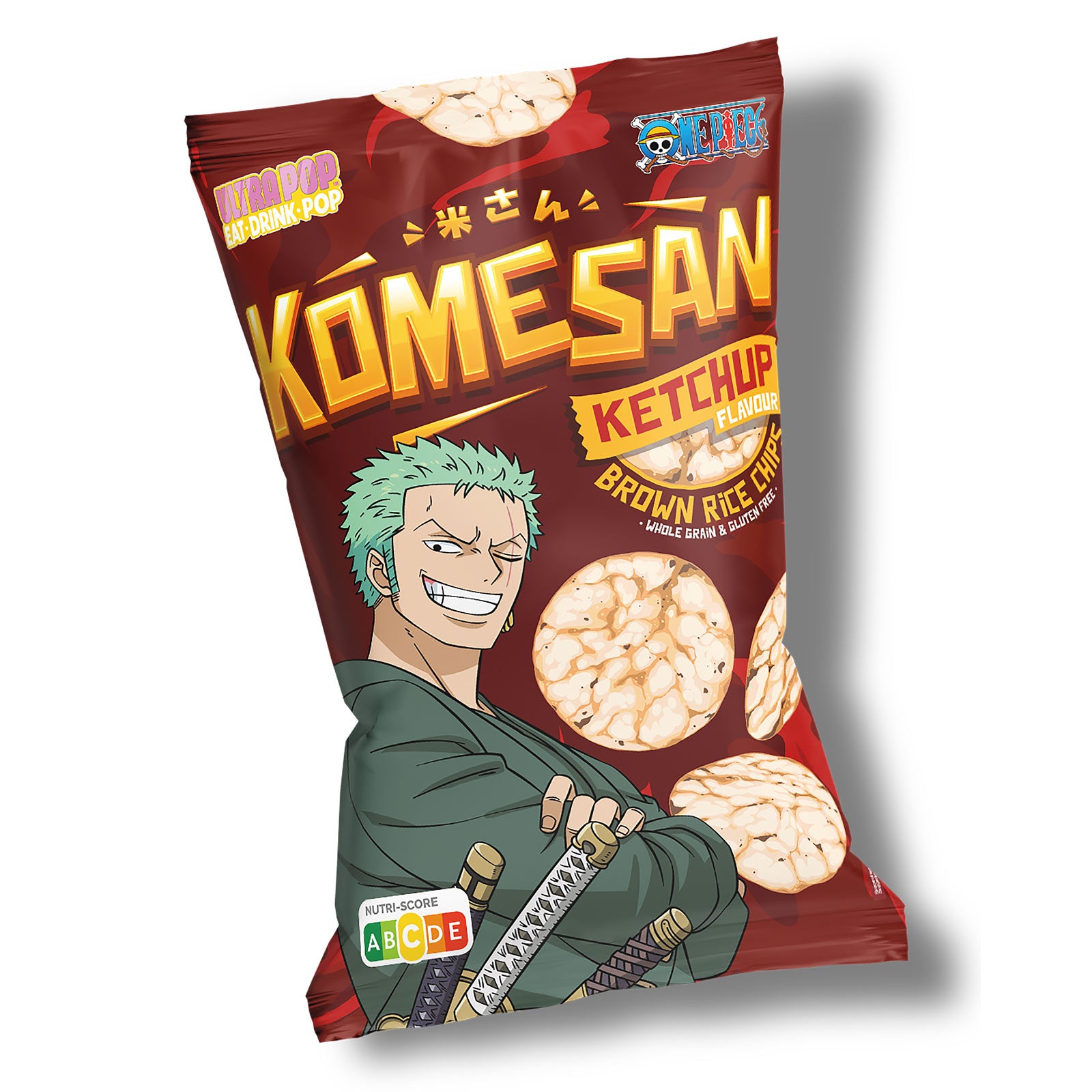 Image produit One Piece - Chips de riz brun au goût de ketchup Zoro