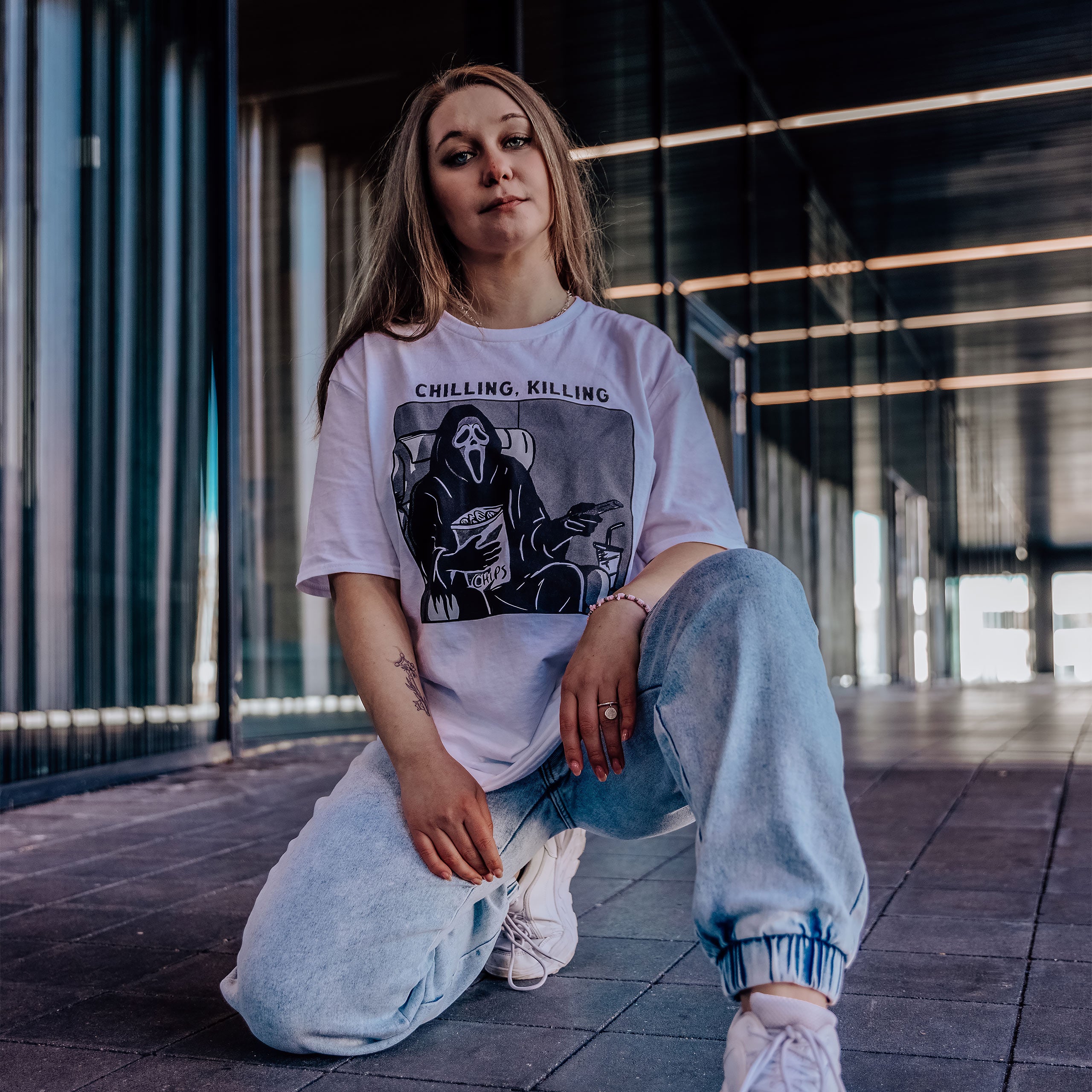 Product image Ghost Face - Chilling, Killing T-Shirt white