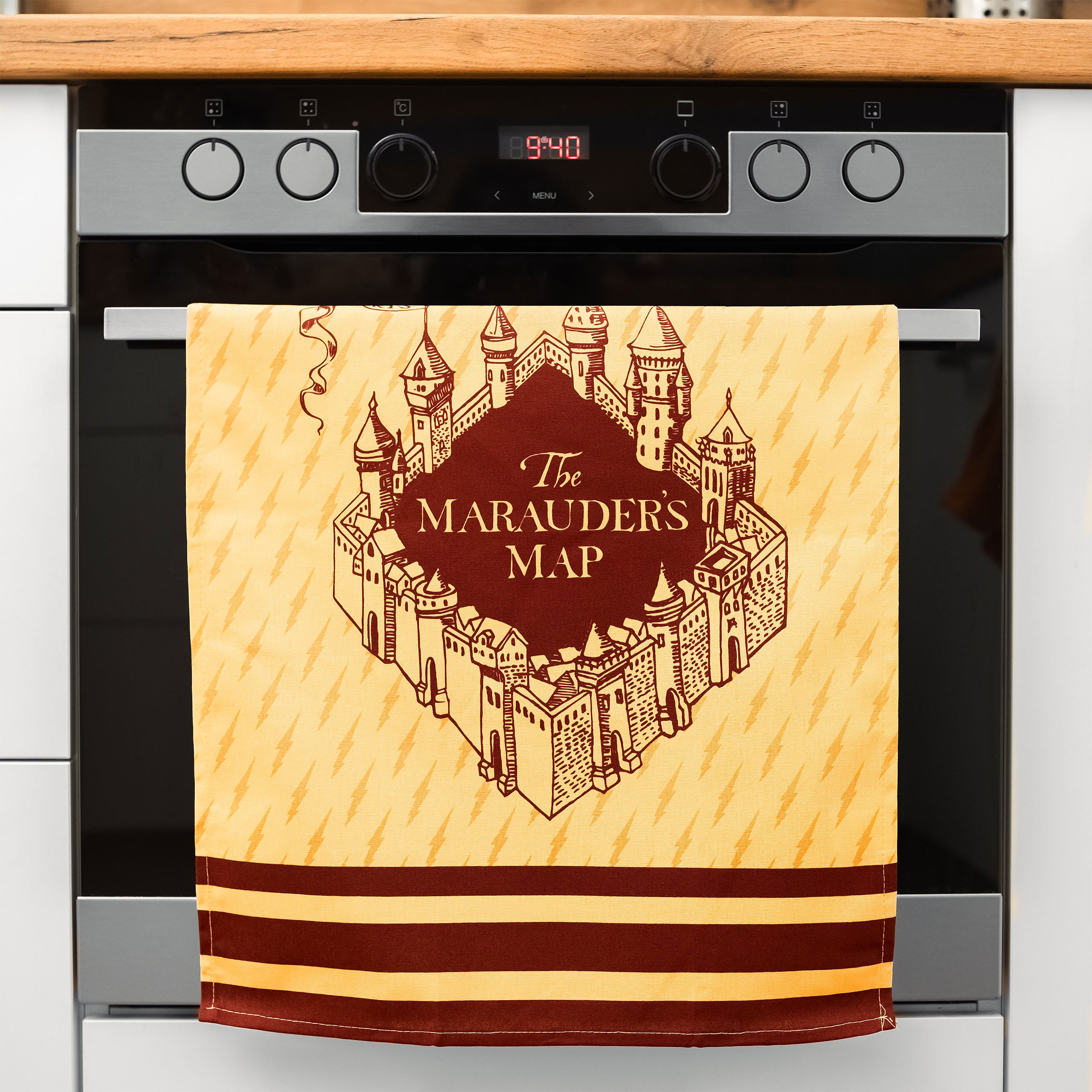 Image produit Ensemble de torchons Hogwarts et Carte des Maraudeurs - Harry Potter