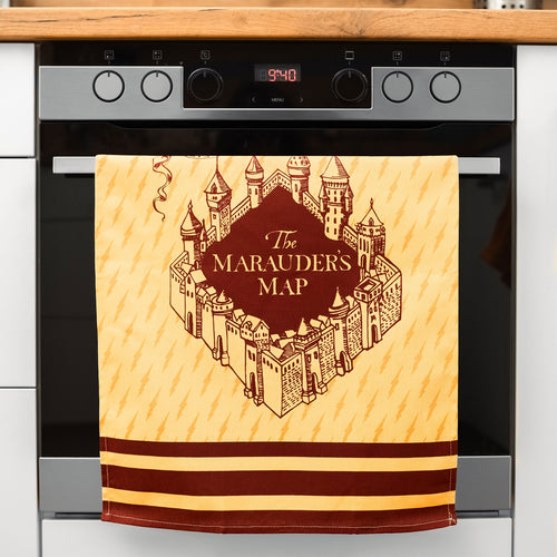 Image produit Ensemble de torchons Hogwarts et Carte des Maraudeurs - Harry Potter