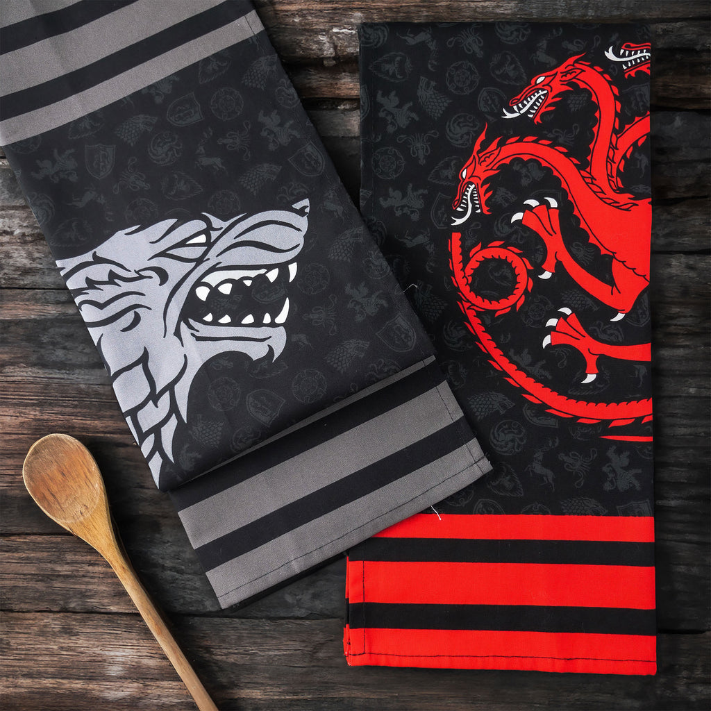 Image produit Set de torchons Stark et Targaryen - Game of Thrones
