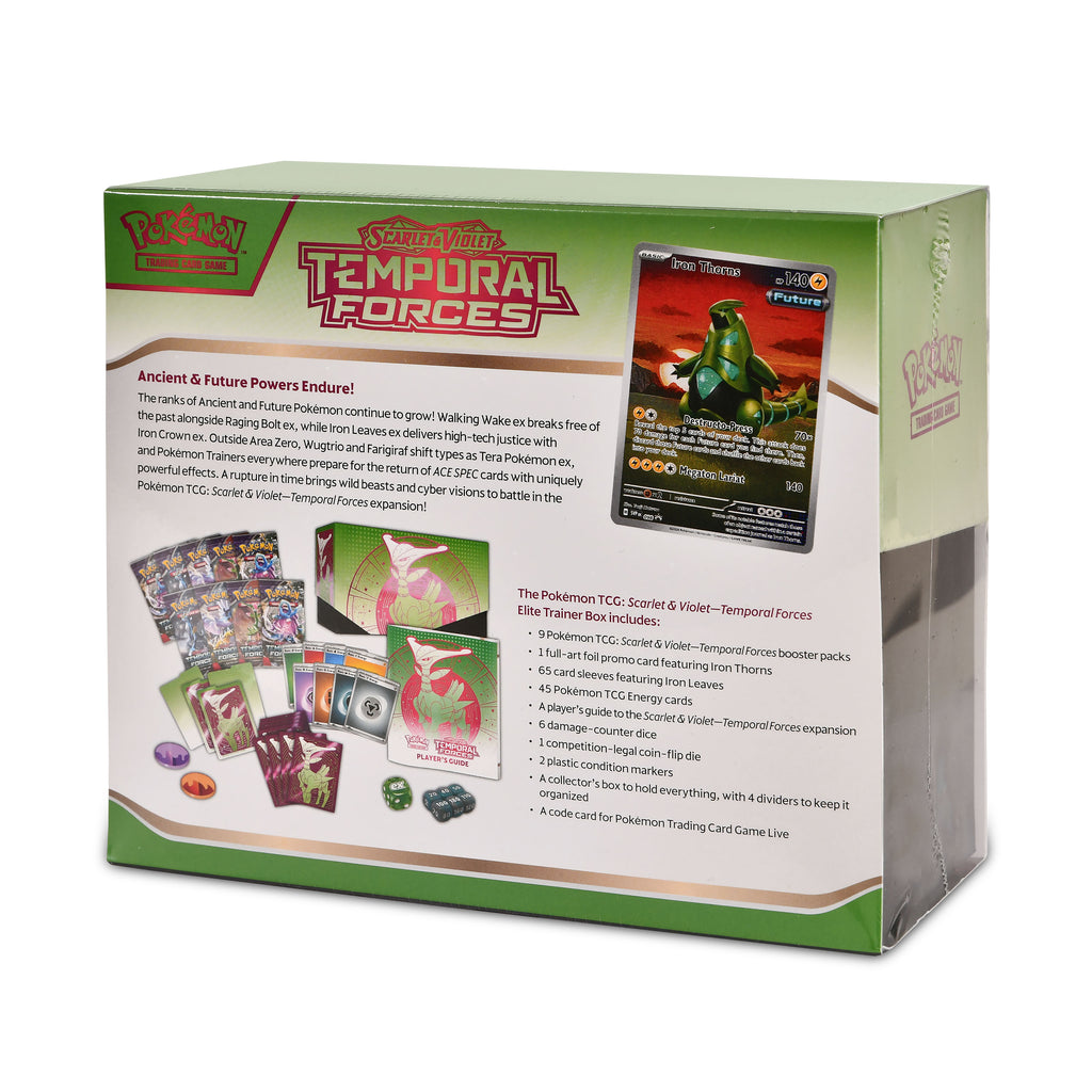 Image produit Pokemon - Scarlet & Violet Forces Temporelles Iron Thorns Elite Trainer Box