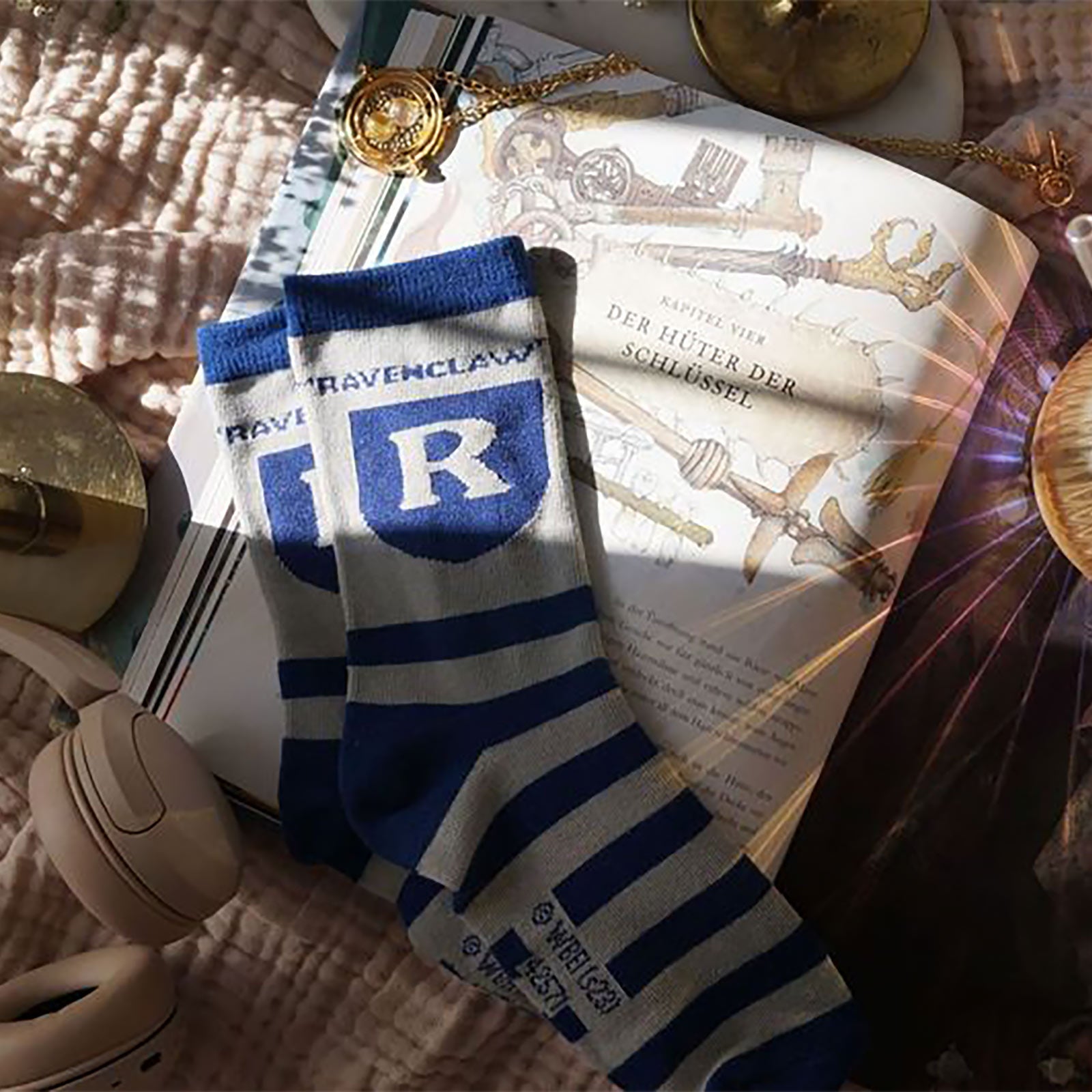 Image produit Harry Potter - Chaussettes Logo Ravenclaw bleu-gris