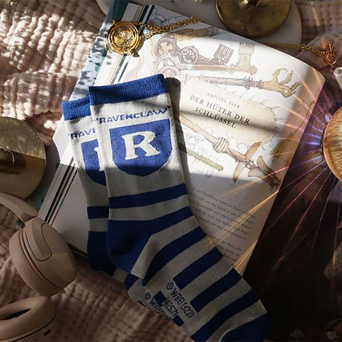 Image produit Harry Potter - Chaussettes Logo Ravenclaw bleu-gris