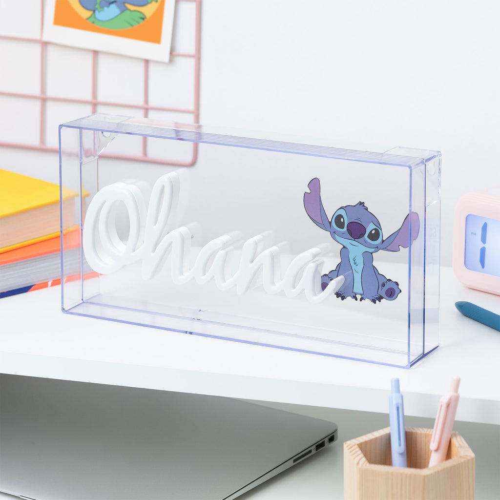 Image produit Lampe Néon Stitch Ohana - Lilo & Stitch