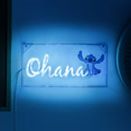 Image produit Lampe Néon Stitch Ohana - Lilo & Stitch