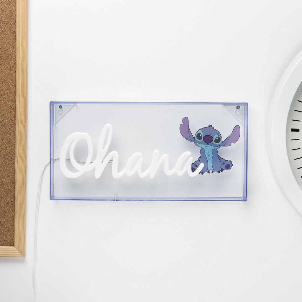 Image produit Lampe Néon Stitch Ohana - Lilo & Stitch