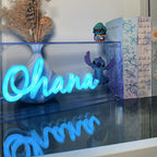 Image produit Lampe Néon Stitch Ohana - Lilo & Stitch