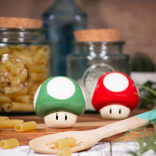 Image produit Super Mario - Super Champignon et 1 UP Champignon Salières et Poivrières