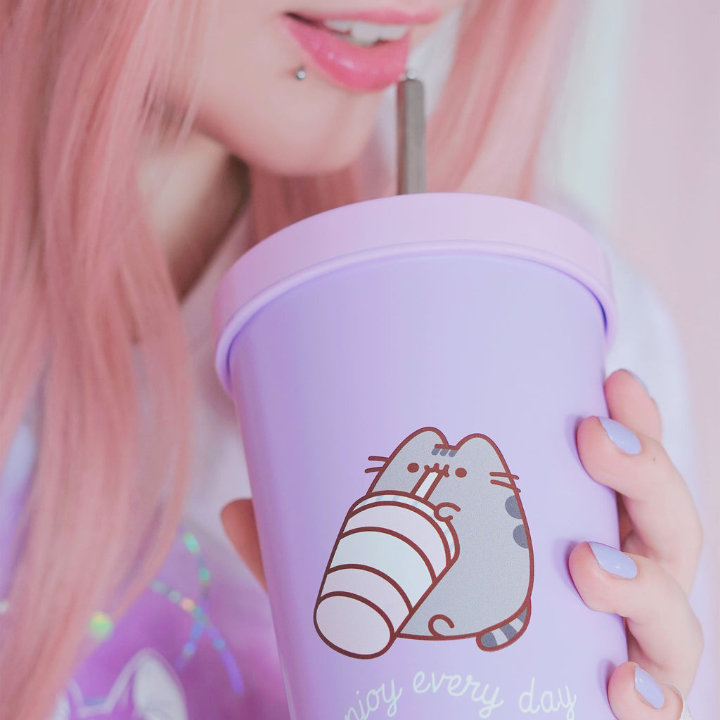 Product image Pusheen - Enjoy Every Day drinking cup with straw