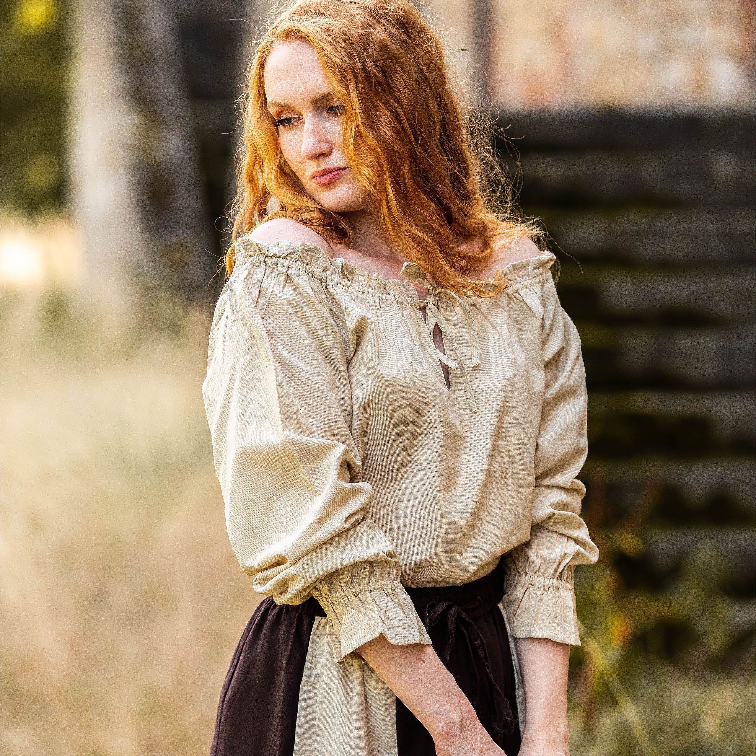 Image produit Blouse médiévale avec laçage