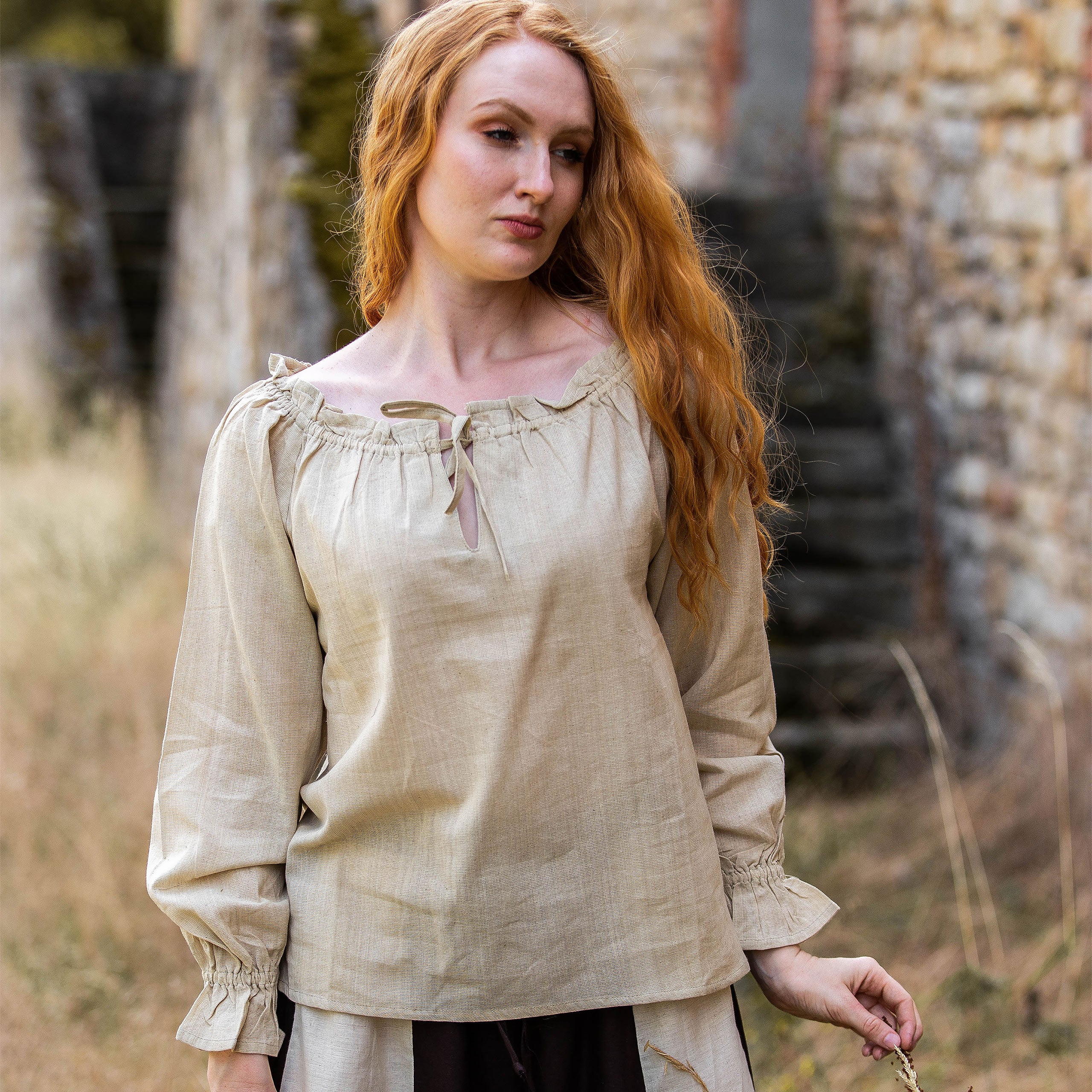 Image produit Blouse médiévale avec laçage