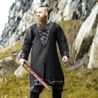 Image produit Tunique Viking Médiévale Noire
