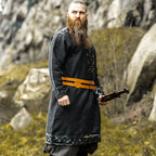 Image produit Tunique Viking Médiévale Noire