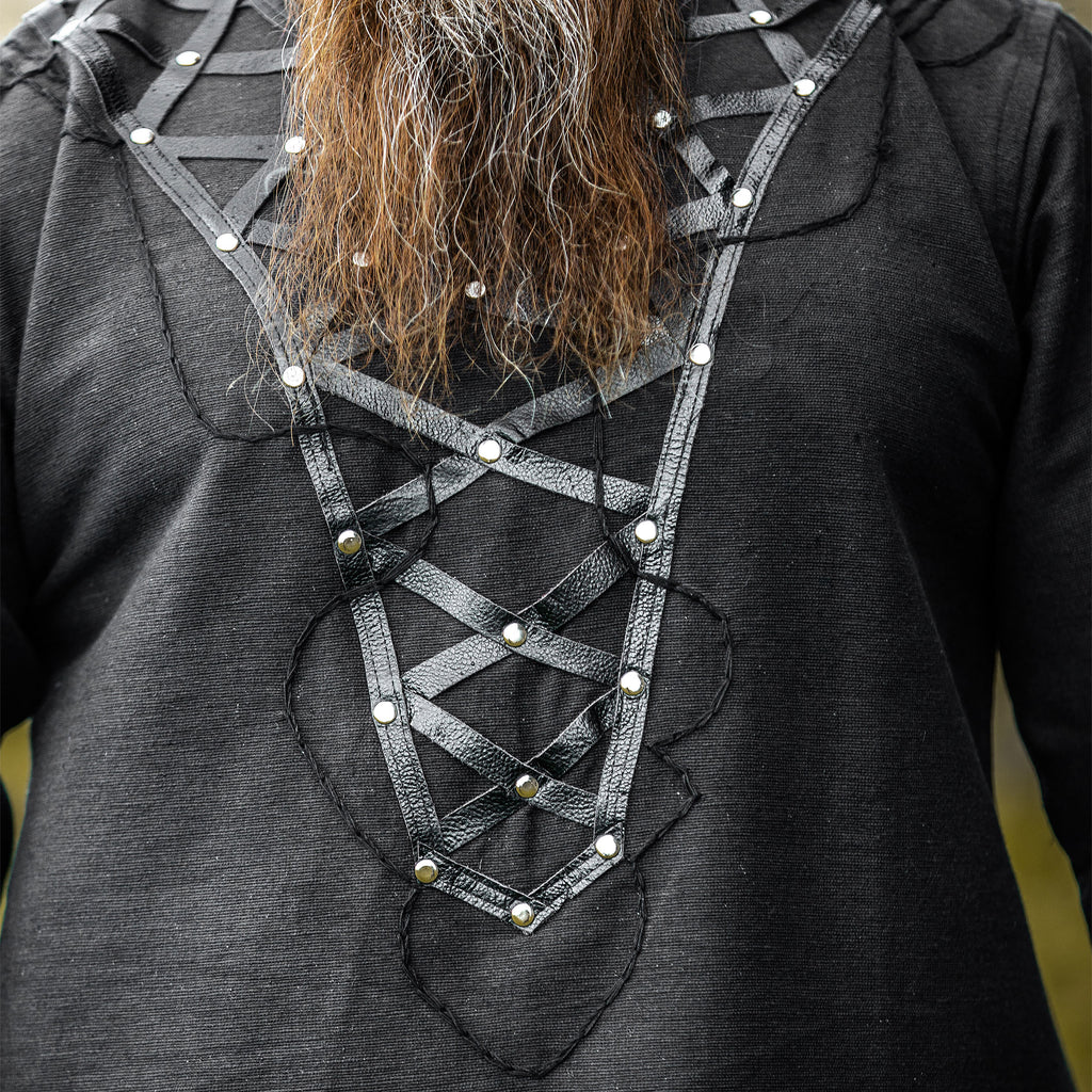 Image produit Tunique Viking Médiévale Noire