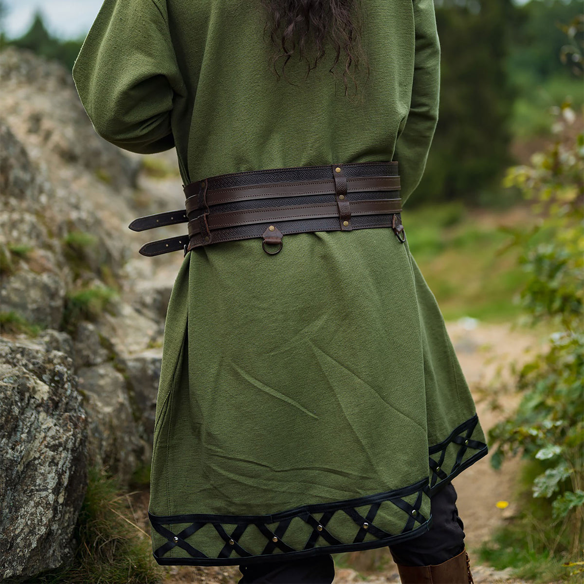 Image produit Tunique viking médiévale verte