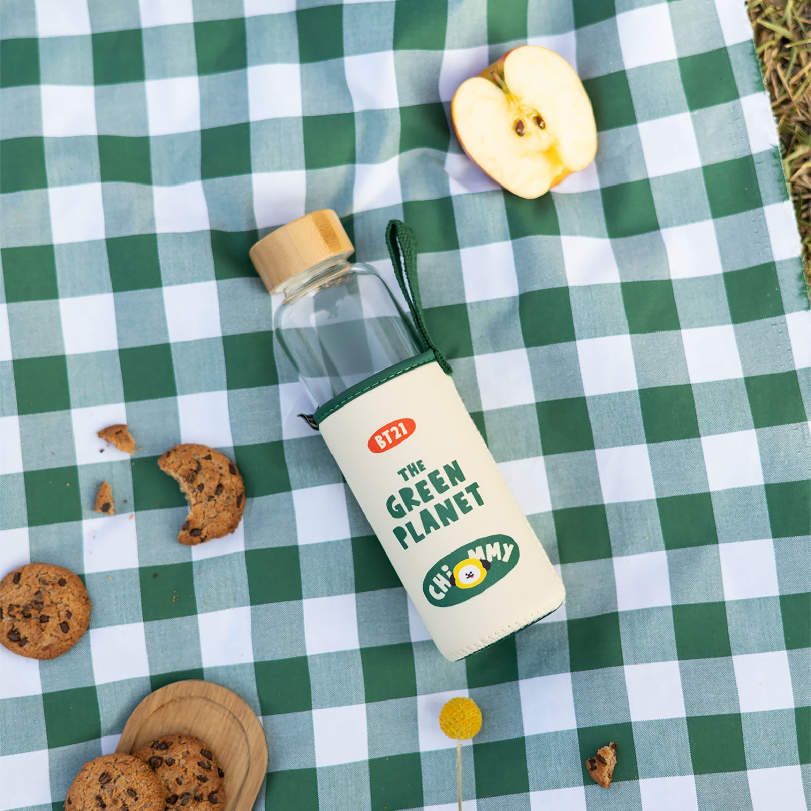 Product image Line Friends - BT21 Green Planet Chimmy Water Bottle