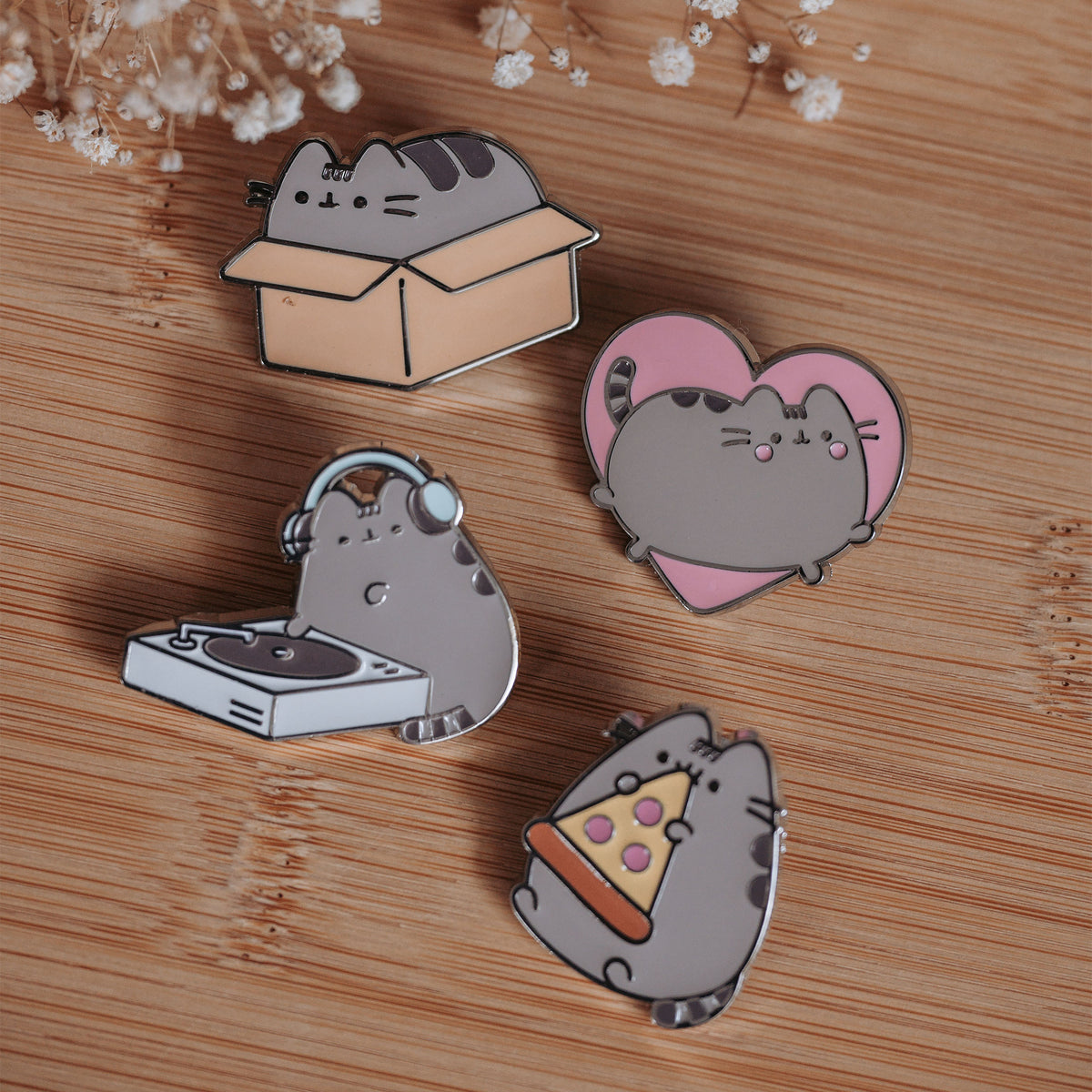 Image produit Pusheen - Lot de 4 pins