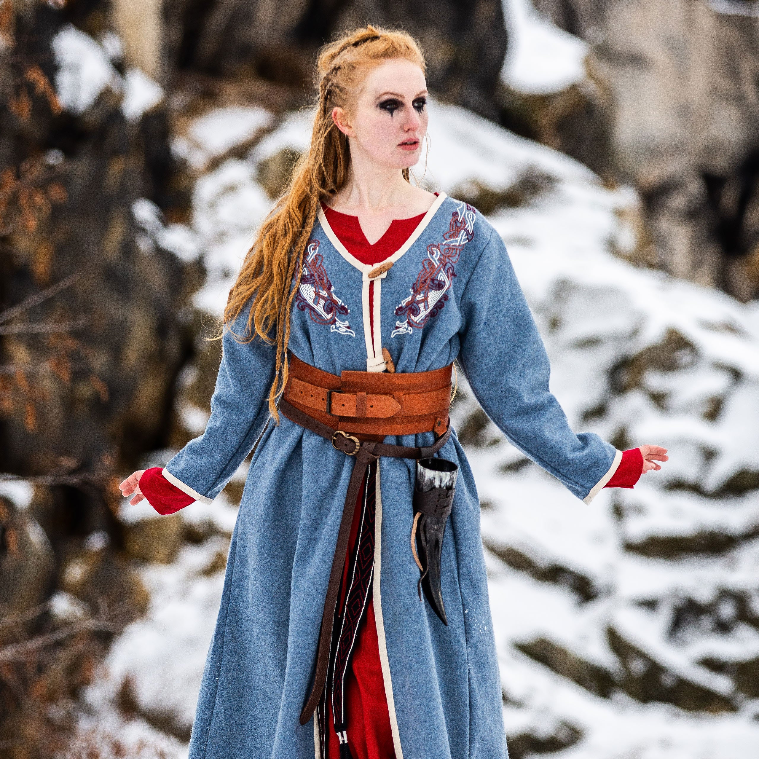 Image produit Manteau Birka médiéval bleu