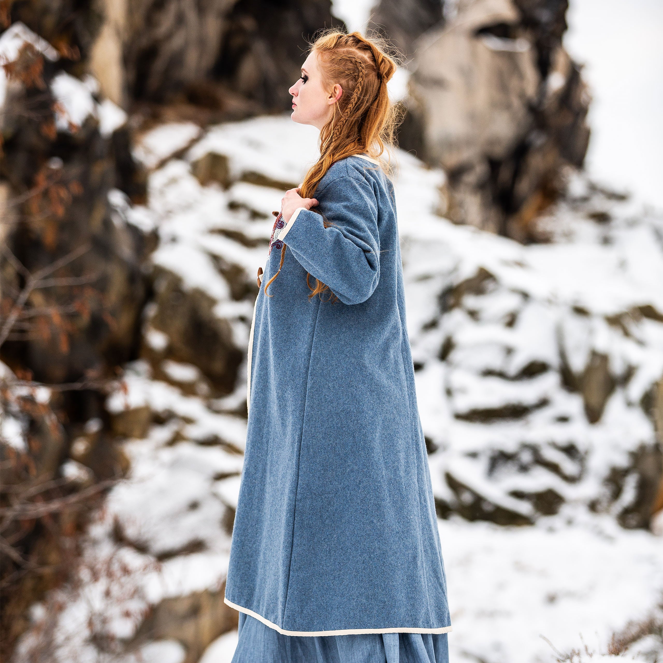 Image produit Manteau Birka médiéval bleu
