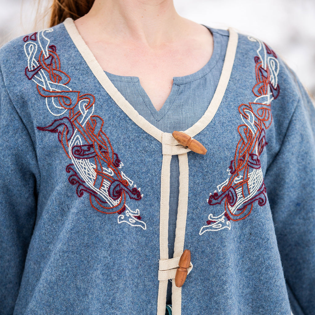 Image produit Manteau Birka médiéval bleu