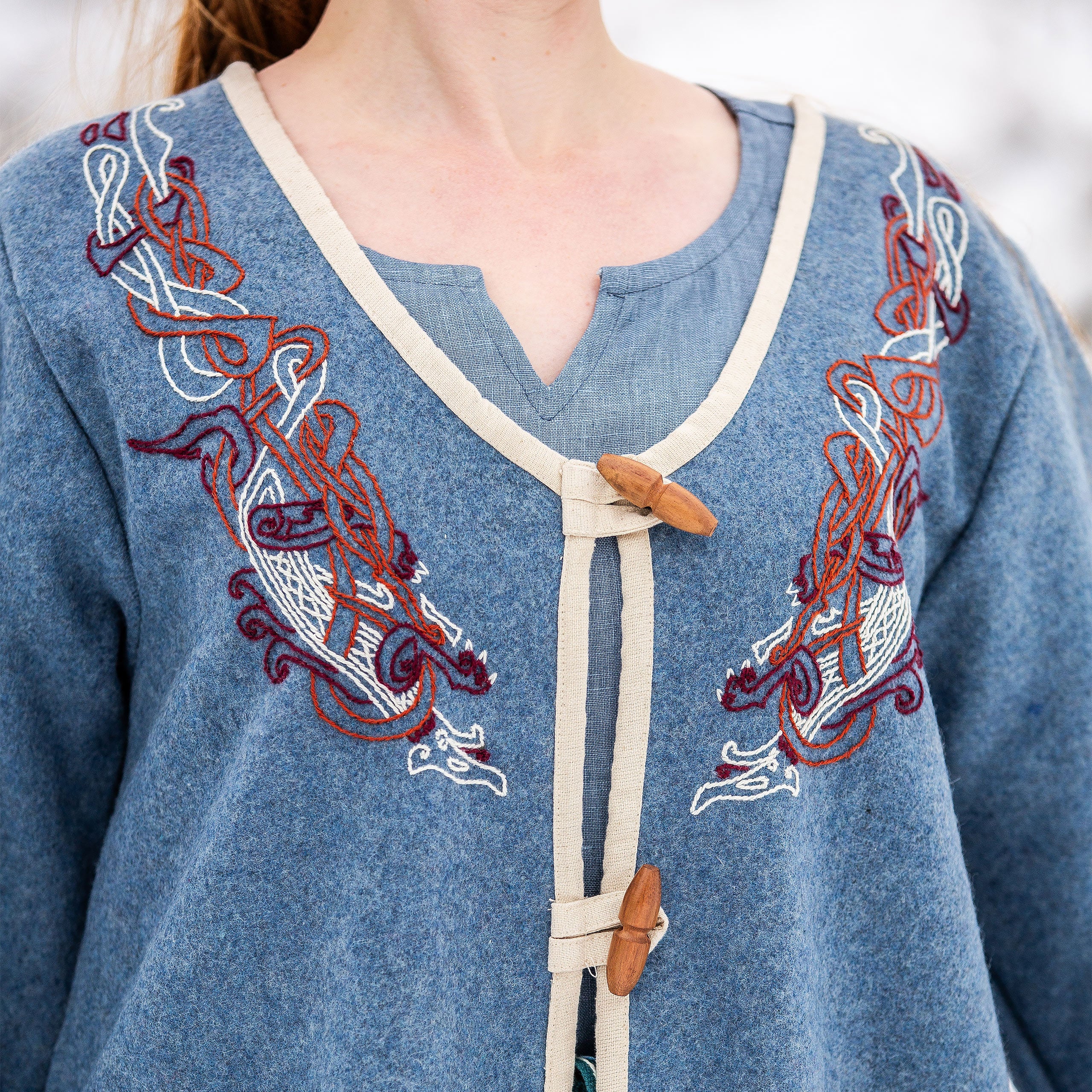 Image produit Manteau Birka médiéval bleu
