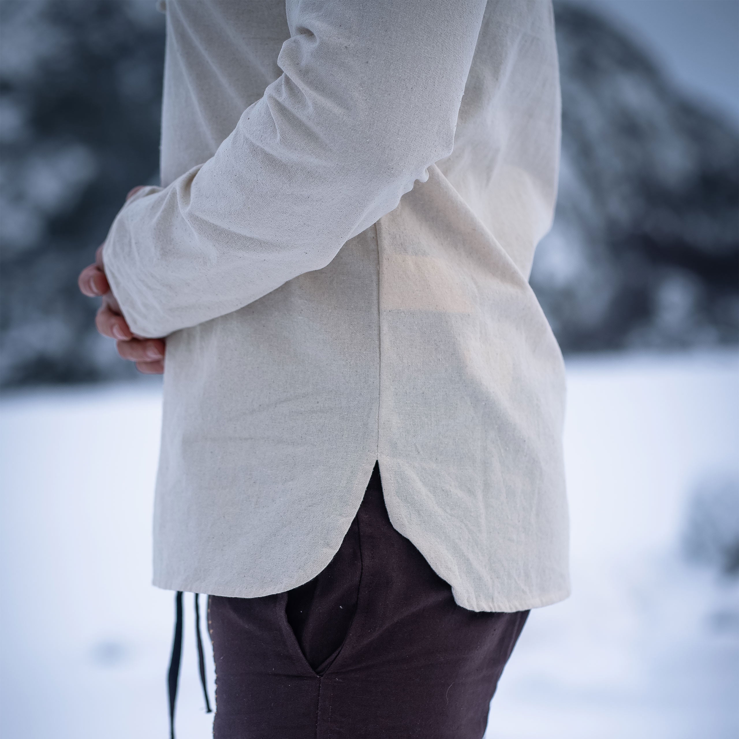 Image produit Chemise médiévale avec bordure naturelle
