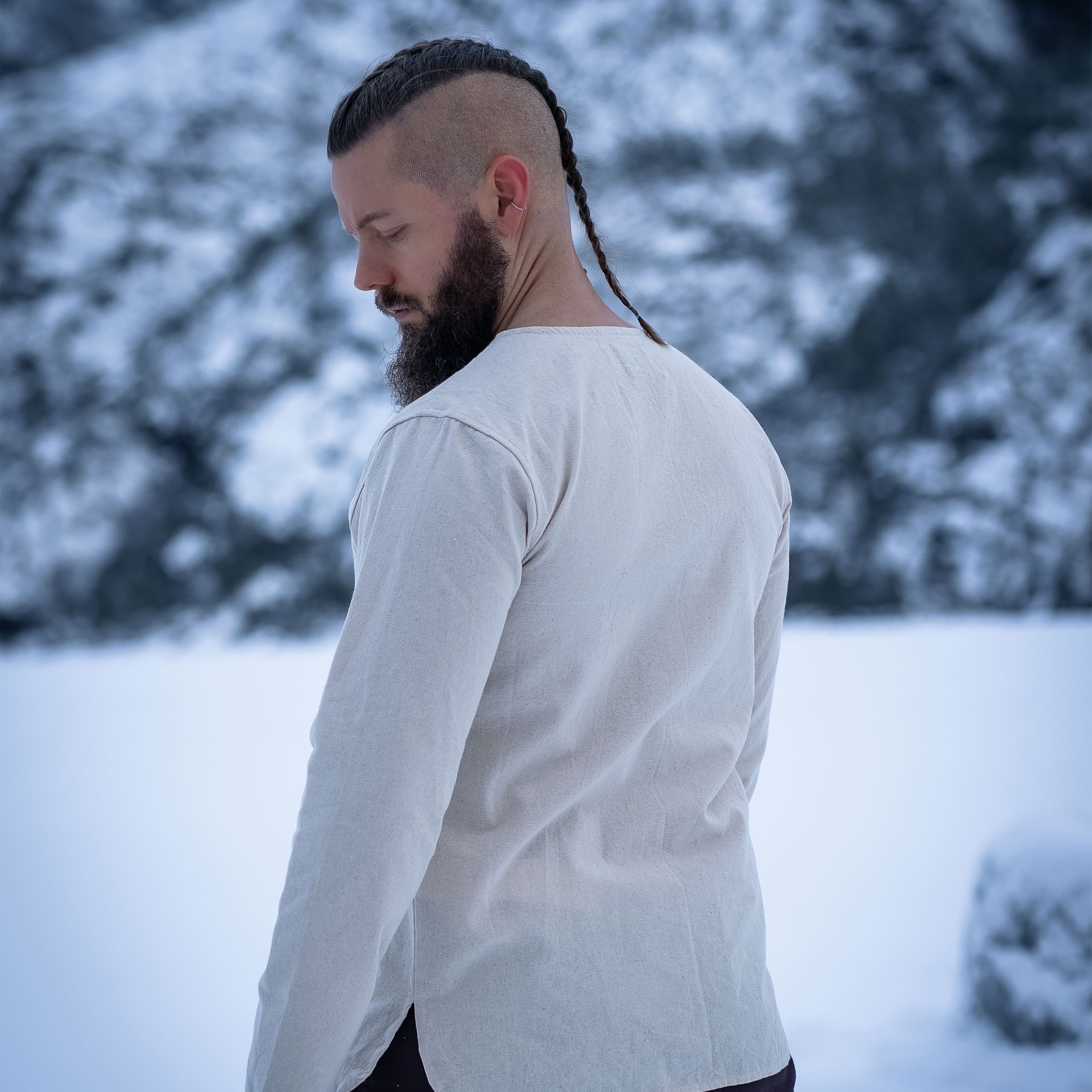 Image produit Chemise médiévale à lacets naturel