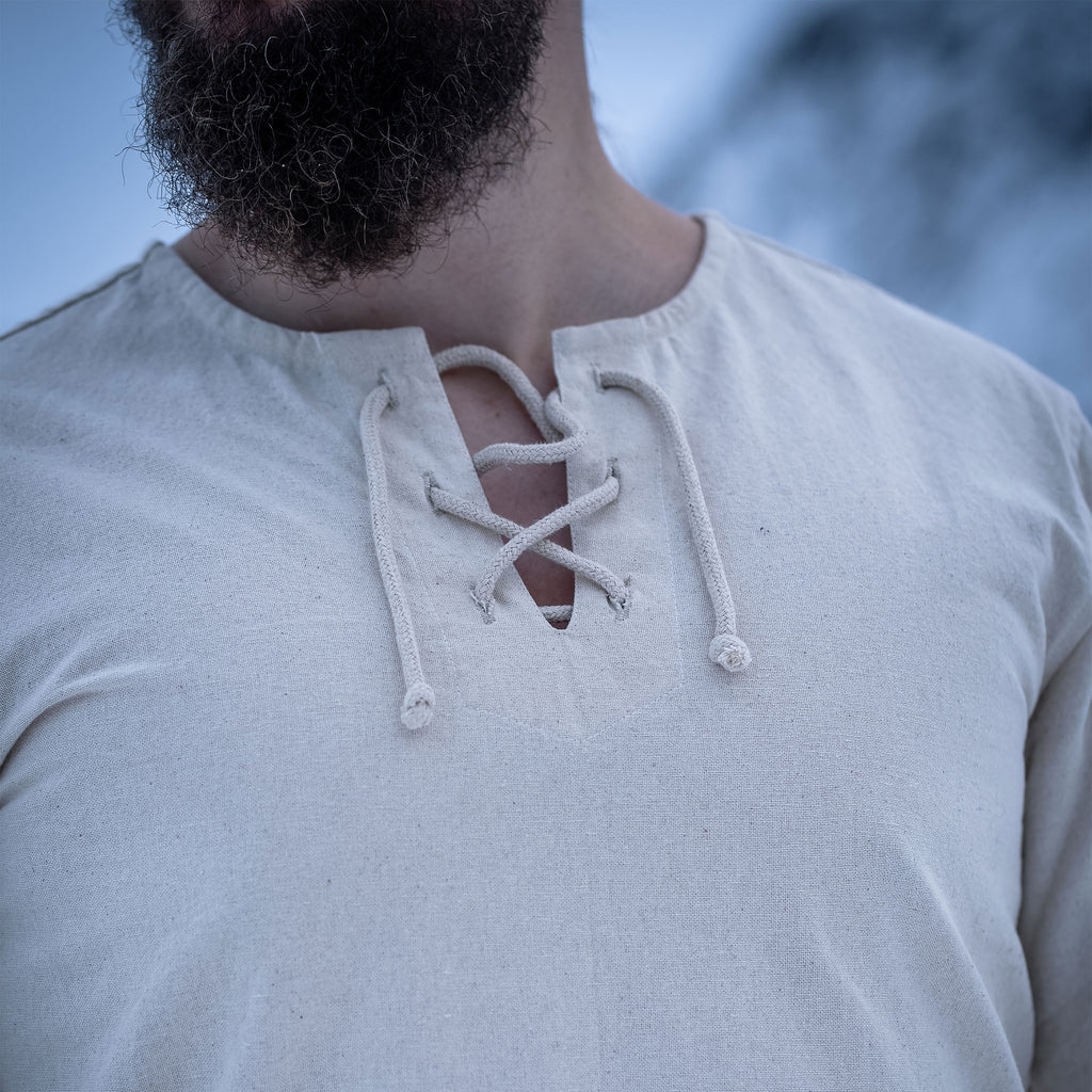 Image produit Chemise médiévale à lacets naturel