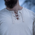 Image produit Chemise médiévale à lacets naturel