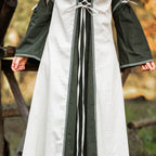 Image produit Robe médiévale avec laçage vert-nature