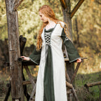Image produit Robe médiévale avec laçage vert-nature