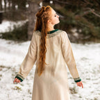 Product image Medieval Dress with Embroidery Beige-Green