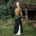 Image produit Tunique Médiévale Manches Courtes avec Ceinture Verte