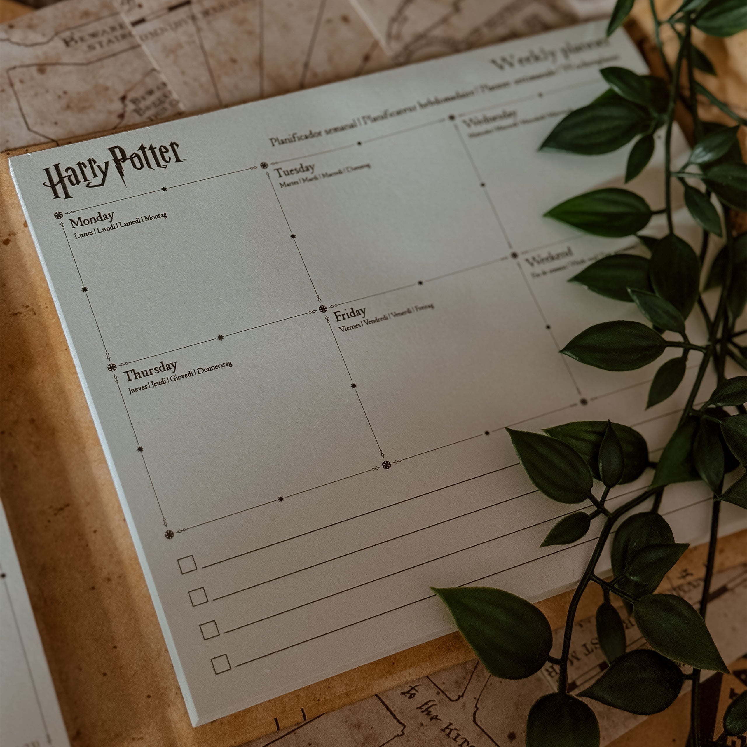 Image produit Harry Potter - Livre de planificateur hebdomadaire de la Carte du Maraudeur
