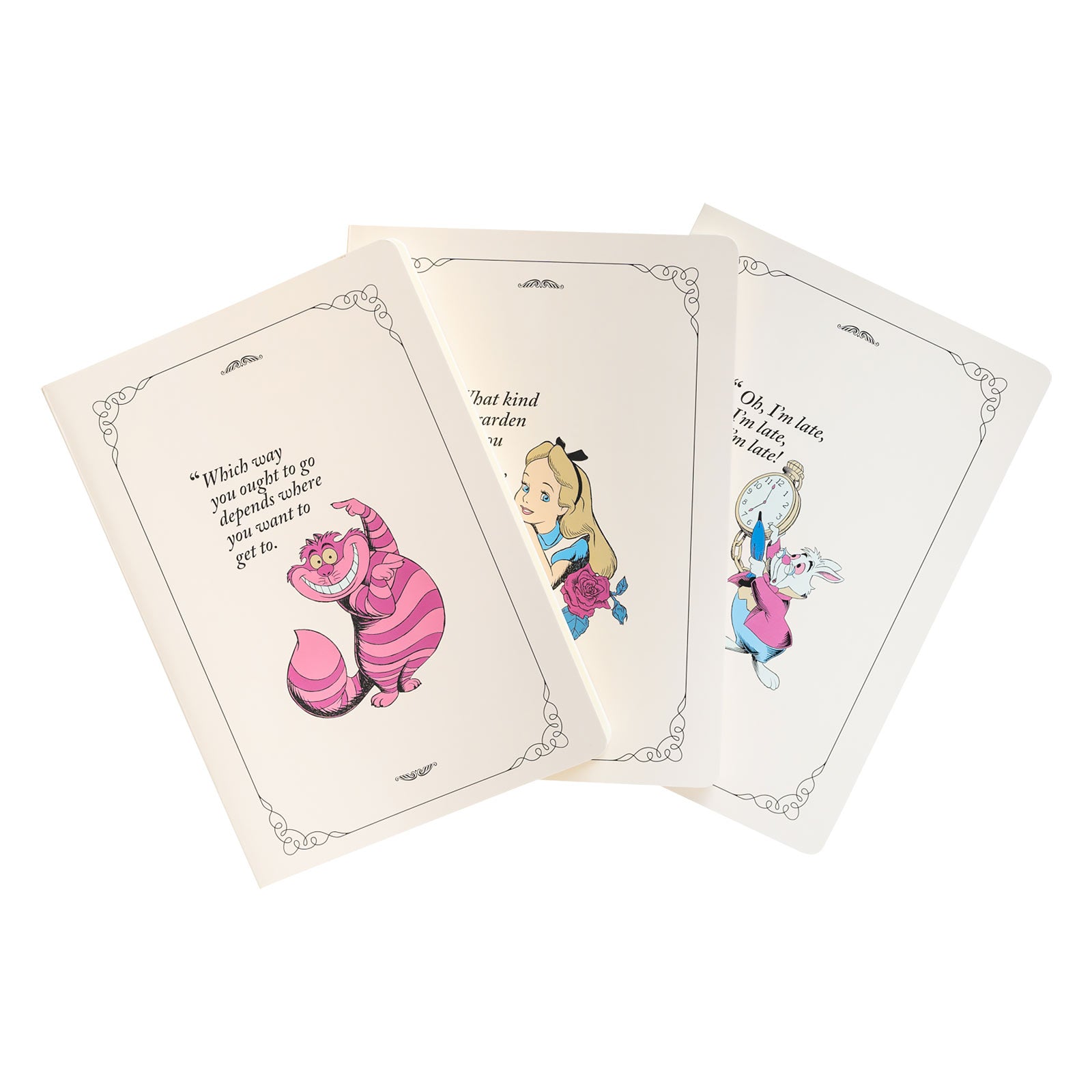 Image produit Alice au Pays des Merveilles - Set de 3 Cahiers