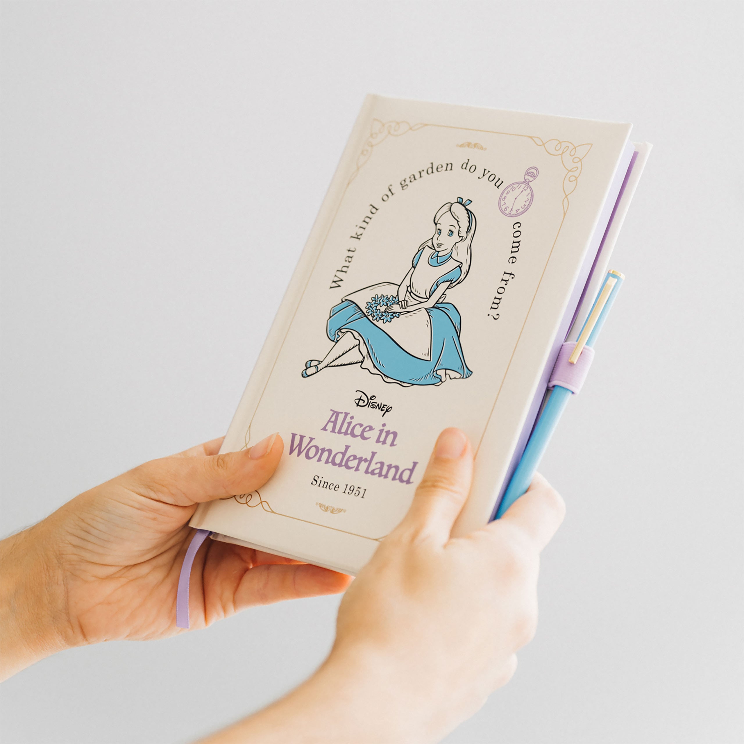 Image produit Alice au Pays des Merveilles - Carnet de jardin avec stylo à bille