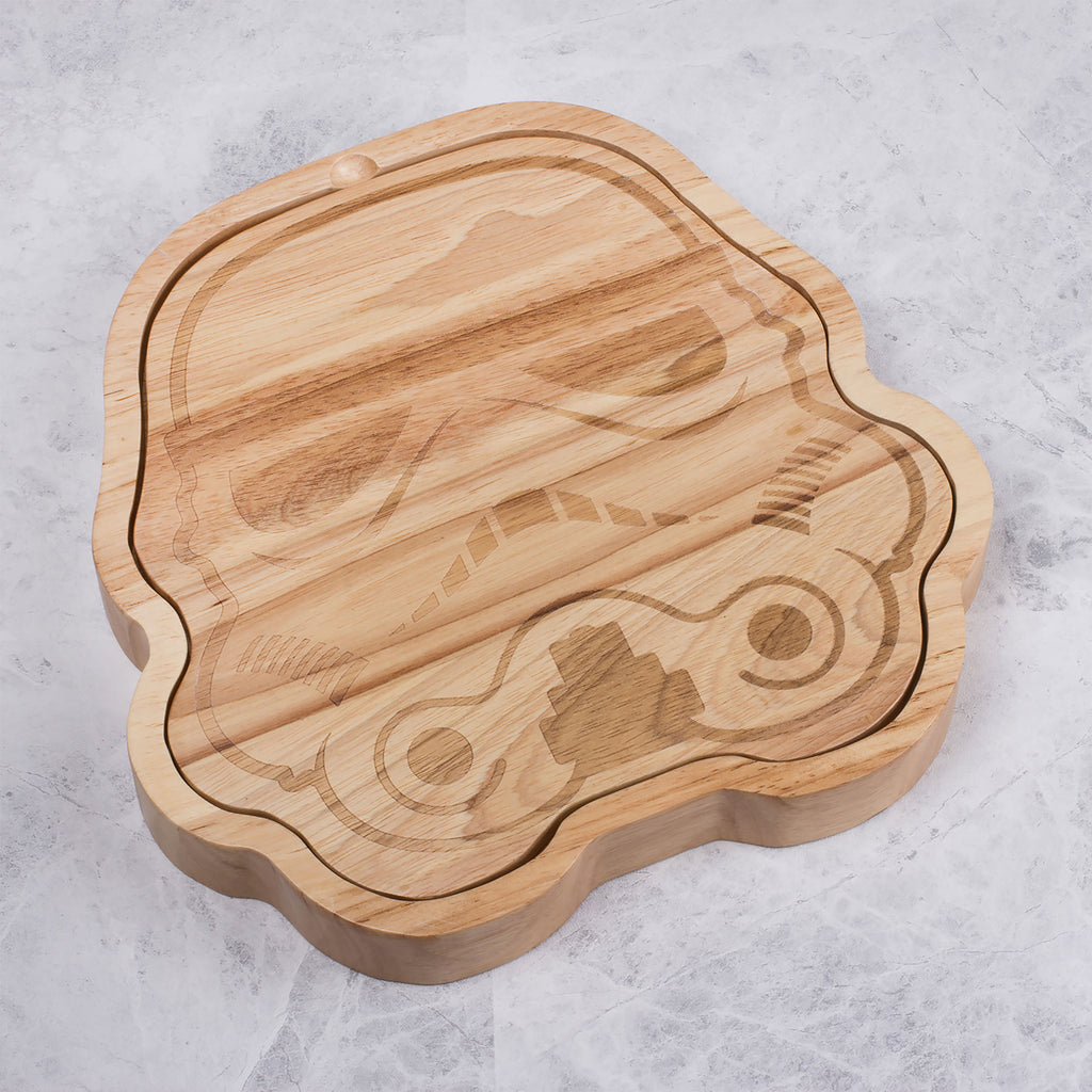 Image produit Planche à fromage Stormtrooper originale comprenant un ensemble de couteaux pour les fans de Star Wars