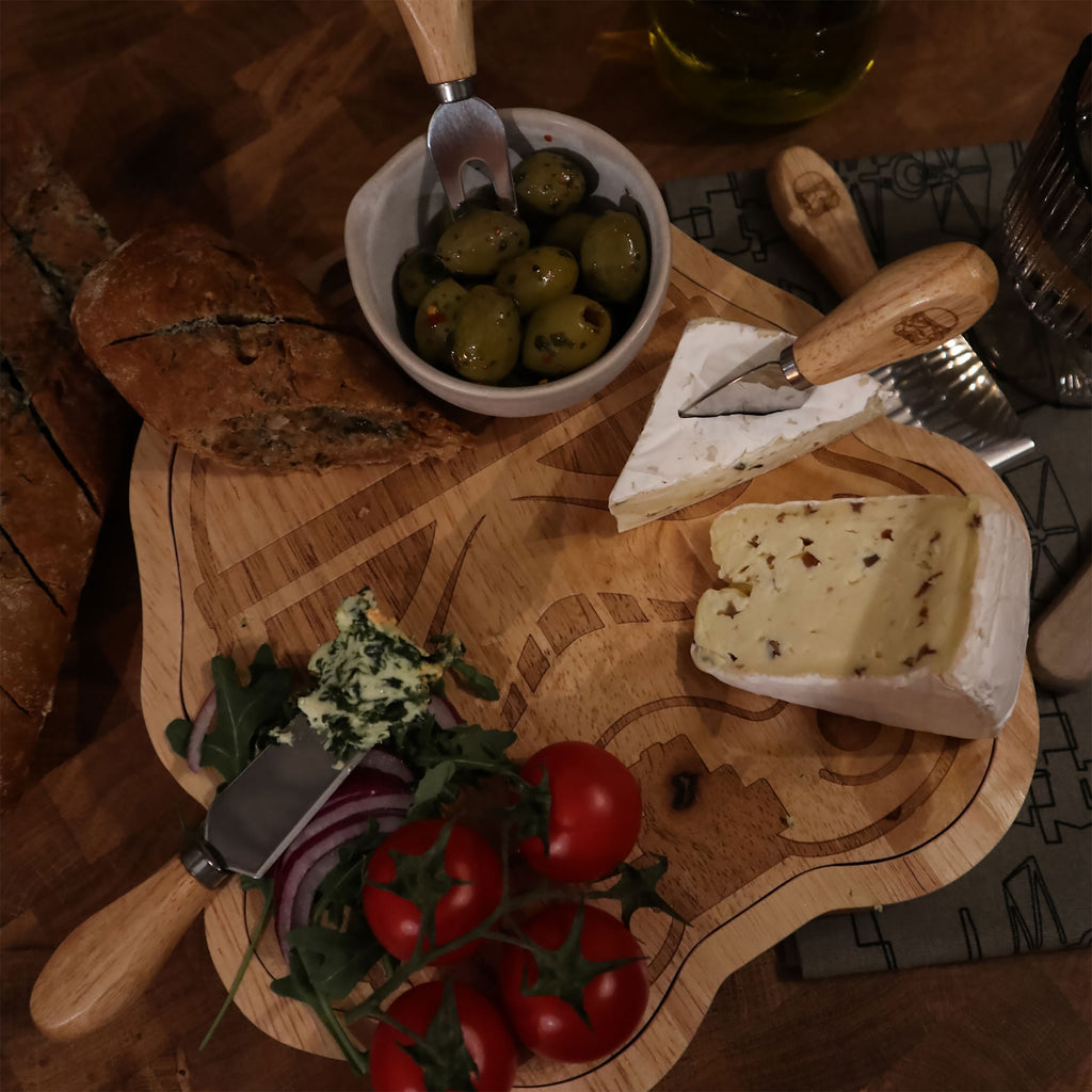 Image produit Planche à fromage Stormtrooper originale comprenant un ensemble de couteaux pour les fans de Star Wars
