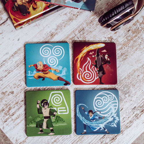 Image produit Avatar Le Dernier Maître de l'Air - Set de 4 sous-verres Groupe