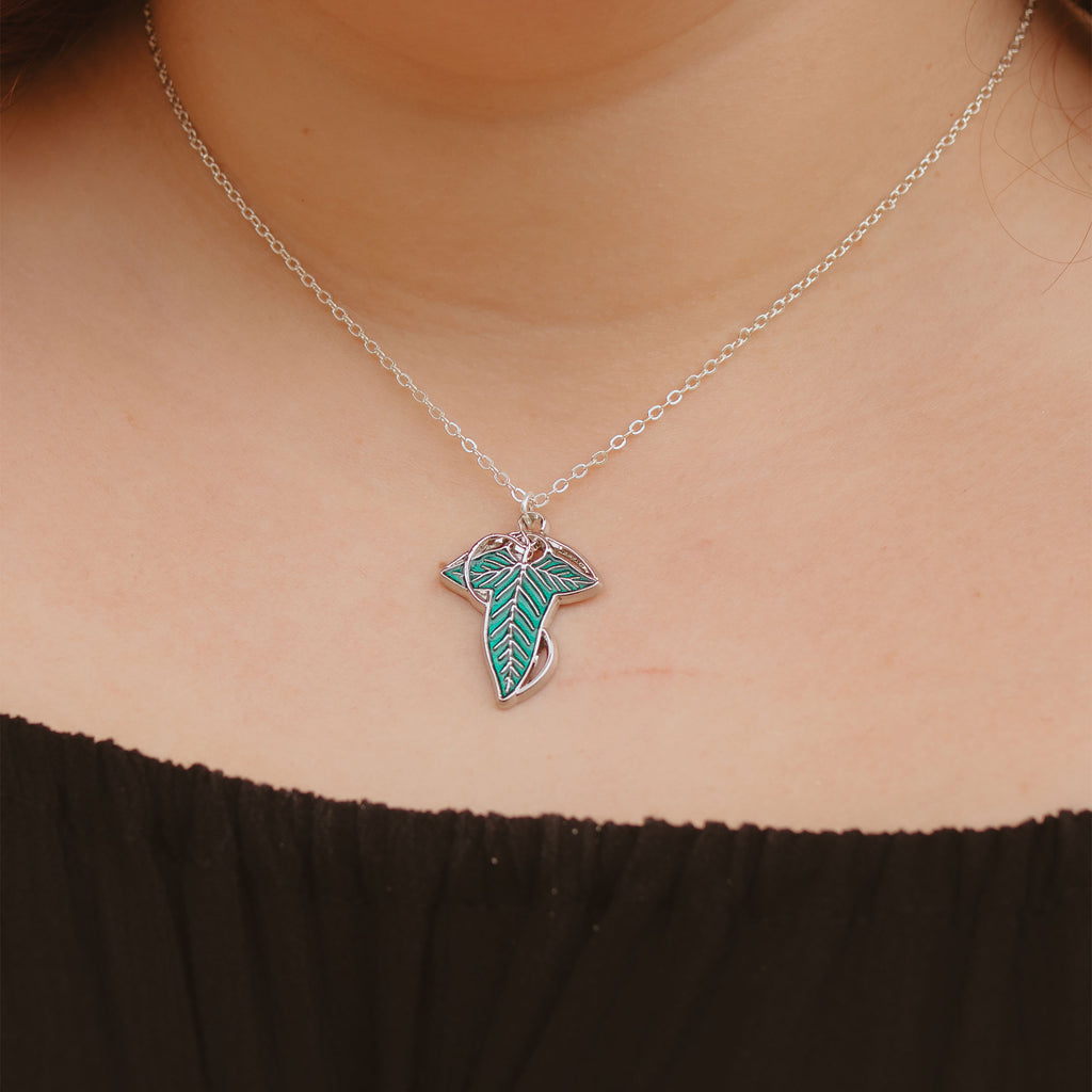Image produit Collier Broche Feuille - Le Seigneur des Anneaux