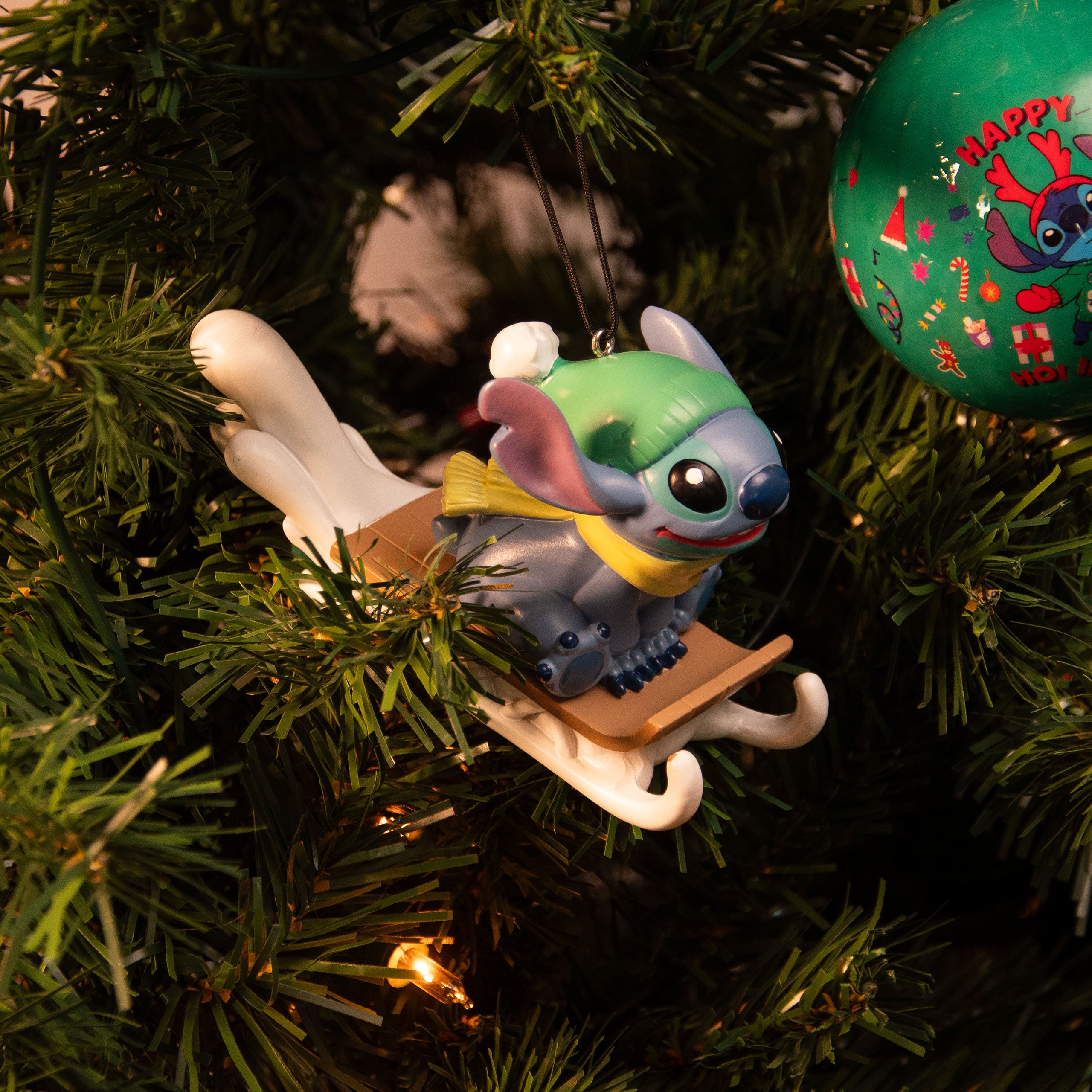 Image produit Stitch avec traîneau Décoration d'arbre de Noël - Lilo & Stitch