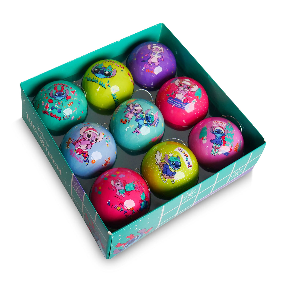 Image produit Lilo & Stitch - Boules de Noël Angel et Stitch 9pcs