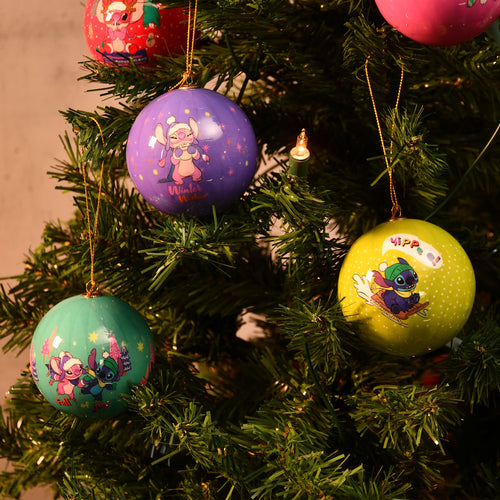 Image produit Lilo & Stitch - Boules de Noël Angel et Stitch 9pcs
