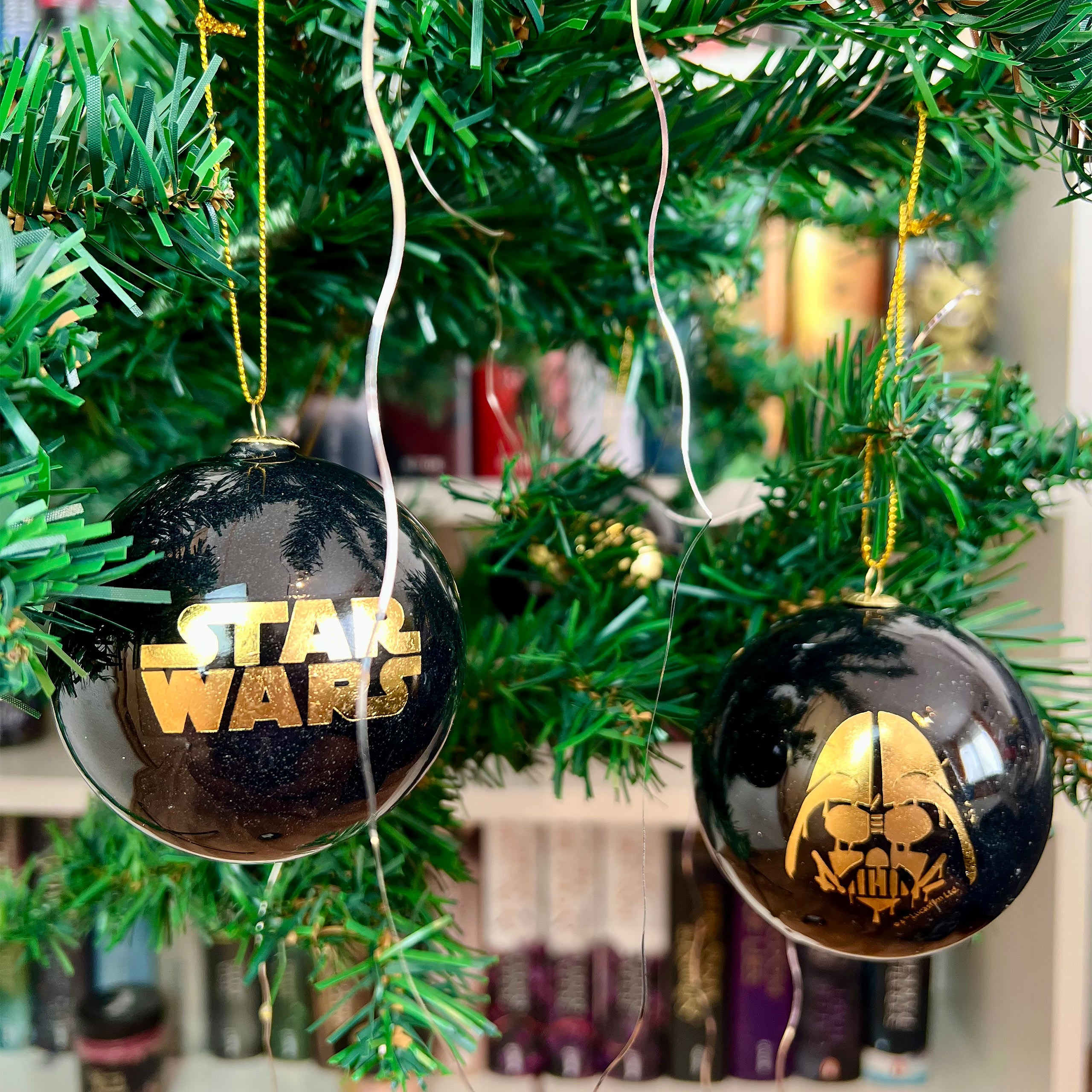 Image produit Star Wars - Boules de Noël Logo set de 4